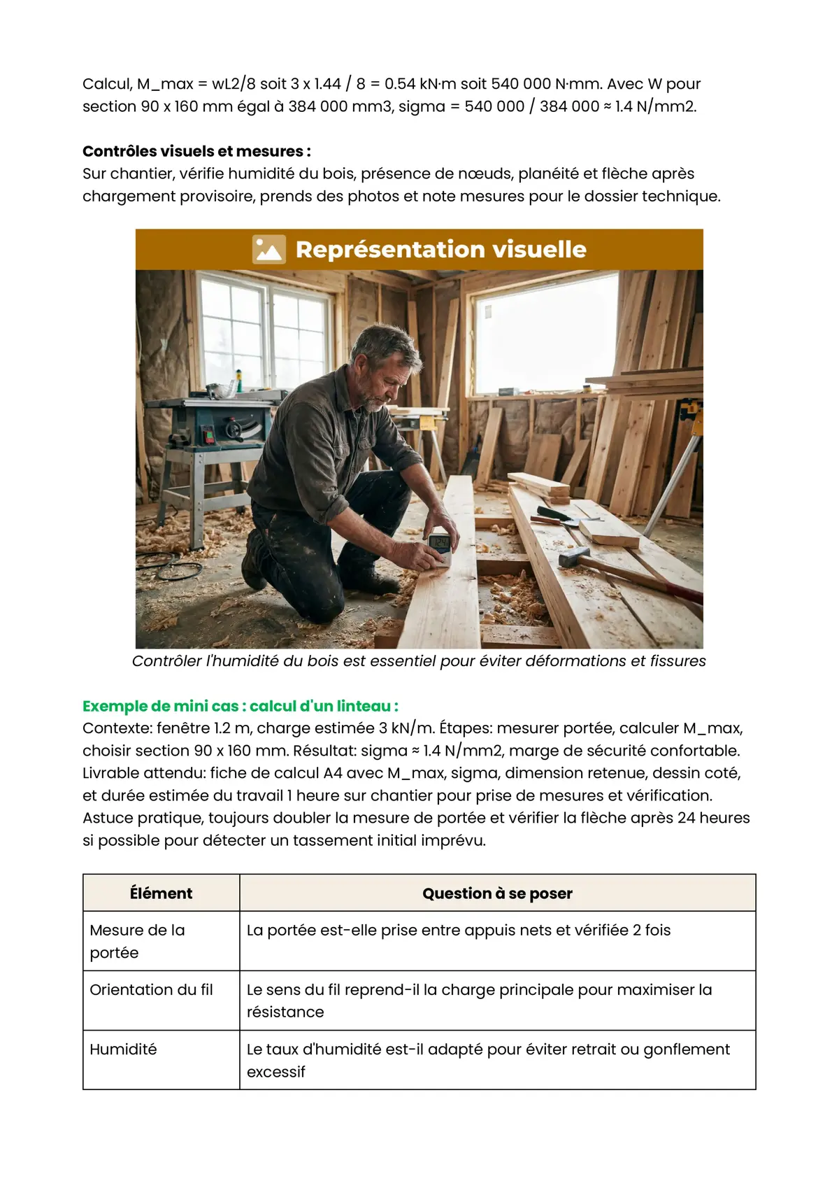 Example Fiche de Révision BP Menuisier