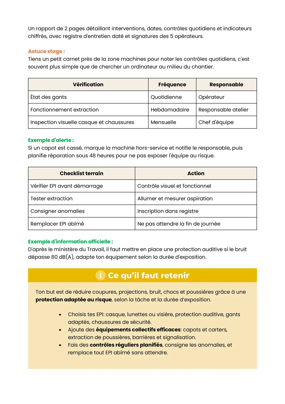Example Fiche de Révision BP Menuisier